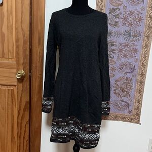 Sherpa Black Patterned Dress